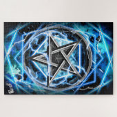 Pentagram blikseminslag legpuzzel (Horizontaal)