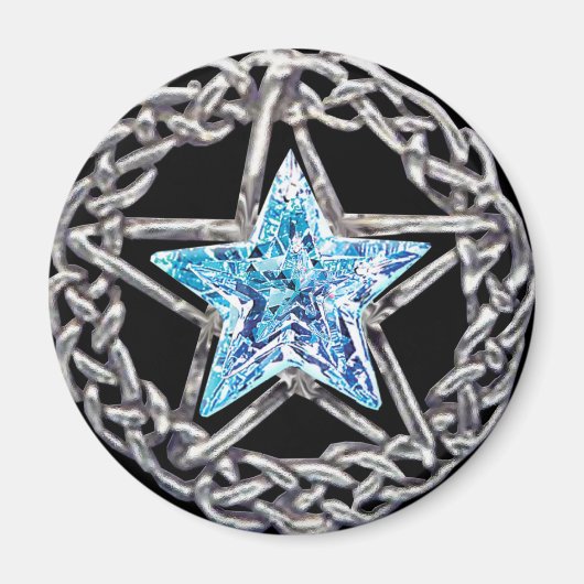 Pentagram Crystal Star Magnet (Devant)