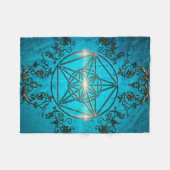 Pentagram, een magisch symbool. fleece deken (Voorkant (Horizontaal))