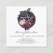 Pentagram en Rozen Square Visitekaartje (Achterkant)