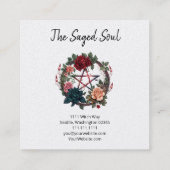 Pentagram et Carte de visite Carré Rose (Dos)