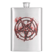 pentagram heupfles (Voorkant)