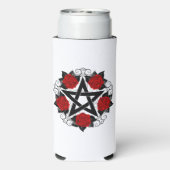 Pentagram met rode rozen (Seltzer Achterkant)