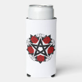 Pentagram met rode rozen (Seltzer Voorkant)