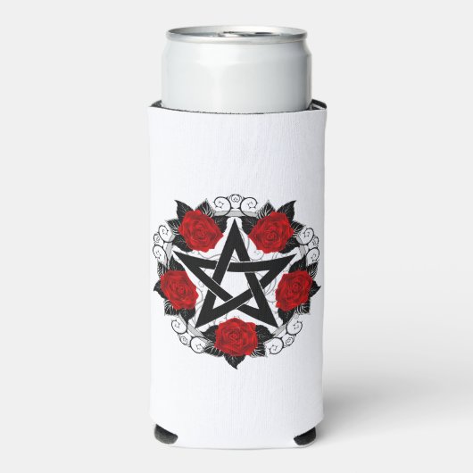 Pentagram met rode rozen (Seltzer Voorkant)