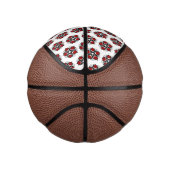 Pentagram met rode rozen basketbal (Rechts)