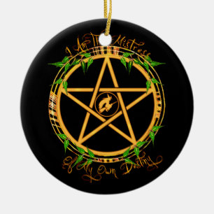 Pentagram Mistress of Destiny Yule Ornament