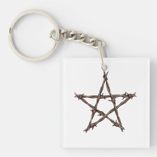 Pentagram of Thorns Sleutelhanger (voorkant)