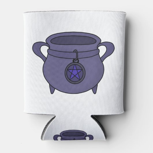 Pentagram Pentacle Cauldron Blikjeskoeler (Voorkant)