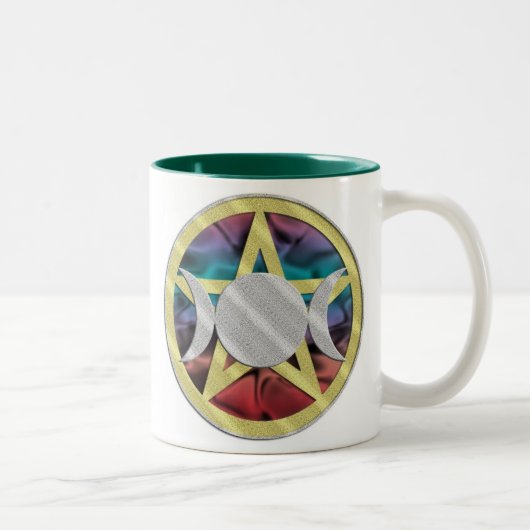 Pentagram Pentacle Triple Goddess Mok (Rechts)