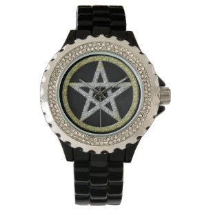 Pentagram Pentakel Penta Wicca Wiccan Polshorloge Horloge