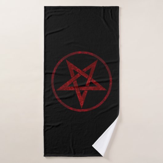 Pentagram Red Devil (Serviette de bain)