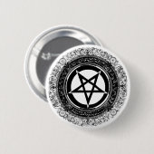  Pentagram Ronde Button 5,7 Cm (Voorkant /achterkant)