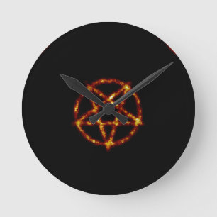 pentagram ronde klok