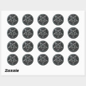 Pentagram Ronde Sticker (Vel)