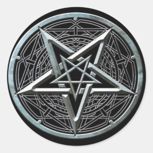 Pentagram Ronde Sticker