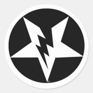 Pentagram-stickers Ronde Sticker