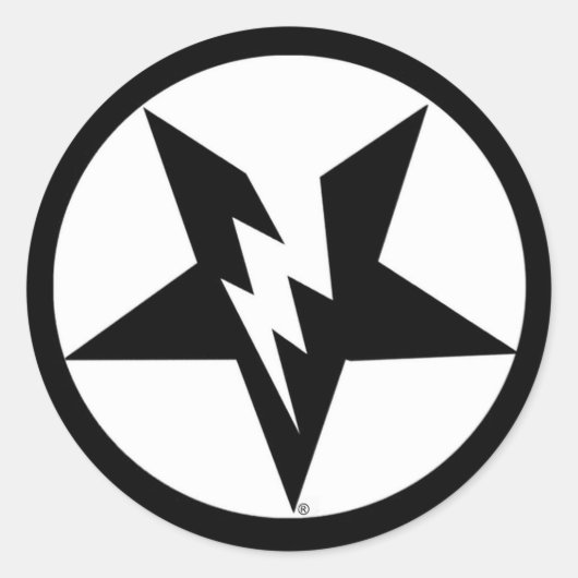 Pentagram-stickers Ronde Sticker (Voorkant)