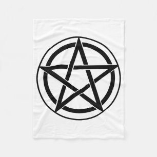 Pentagram-symbool - vijfpuntige ster fleece deken