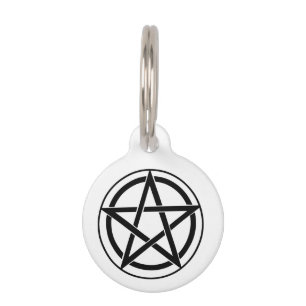 Pentagram-symbool - vijfpuntige ster huisdierpenning