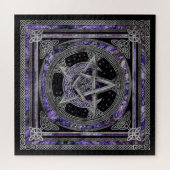 Pentagram Triskelion Amethyst Moon Legpuzzel (Horizontaal)