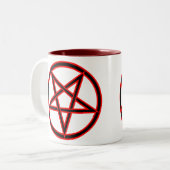 Pentagram Tweekleurige Koffiemok (Voorkant links)