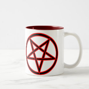 Pentagram Tweekleurige Koffiemok