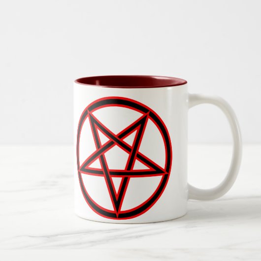 Pentagram Tweekleurige Koffiemok (Rechts)