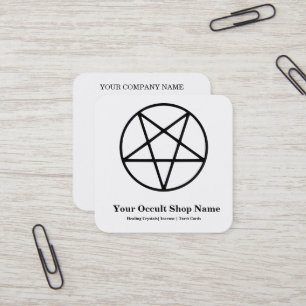 Pentagram  vierkante visitekaartje