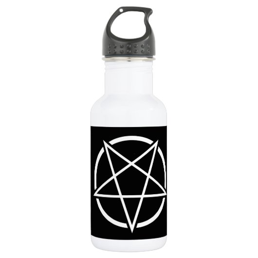 Pentagram (wit) nr. 1 waterfles (Voorkant)