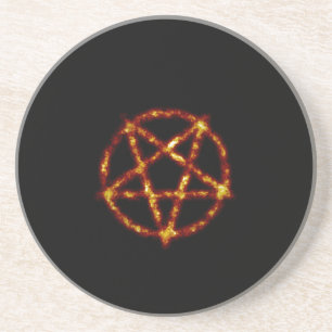 pentagram zandsteen onderzetter