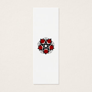 Pentagramme aux roses rouges