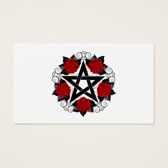 Pentagramme aux roses rouges (Devant)