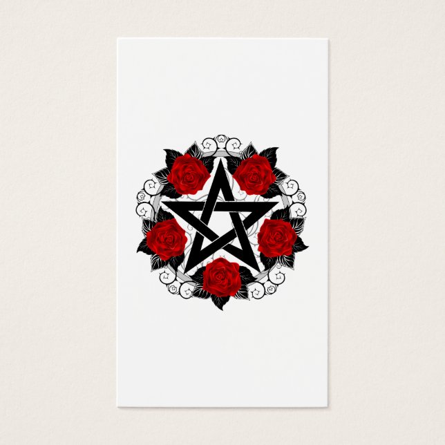 Pentagramme aux roses rouges (Devant)