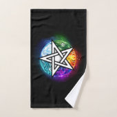 pentagramme du Wiccan (Serviette à main)
