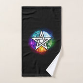 pentagramme du Wiccan (Serviette à main)
