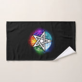 pentagramme du Wiccan (Serviette à main)