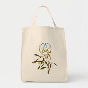Pentakel met maretak tote bag