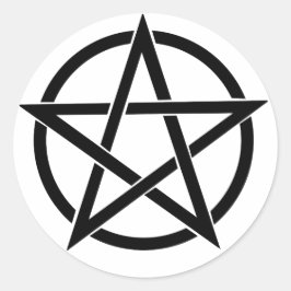 Pentakel ronde Sticker