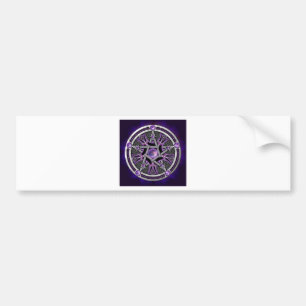 Pentakel van de Paarse maan Bumpersticker