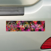 Pentakels: Zilver Bumpersticker (Op auto)
