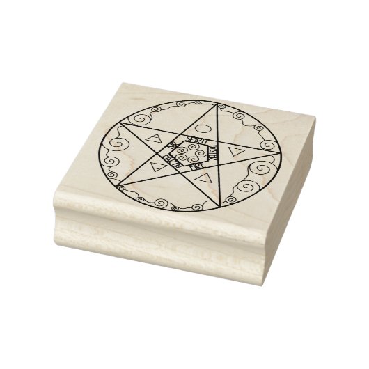 Pentakelsymbool Rubberstempel (Stempel)