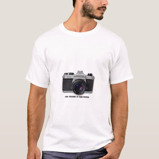 Pentax K1000 foto t shirt (Voorkant)