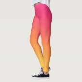 Pente lisse foncé rose Leggings (Gauche)