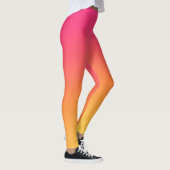 Pente lisse foncé rose Leggings (Droite)
