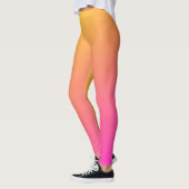 Pente rose et jaune ombre Leggings (Gauche)