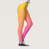 Pente rose et jaune ombre Leggings (Droite)