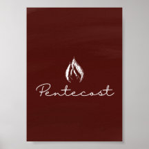 Pentecost Liturgical Kaart Print