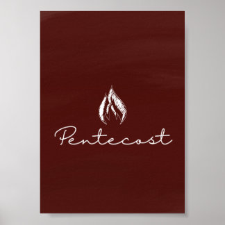 Pentecost Liturgical Kaart Print