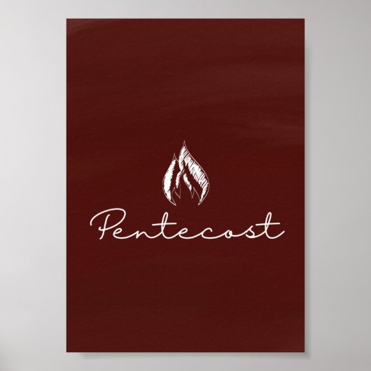 Pentecost Liturgical Kaart Print (Voorkant)